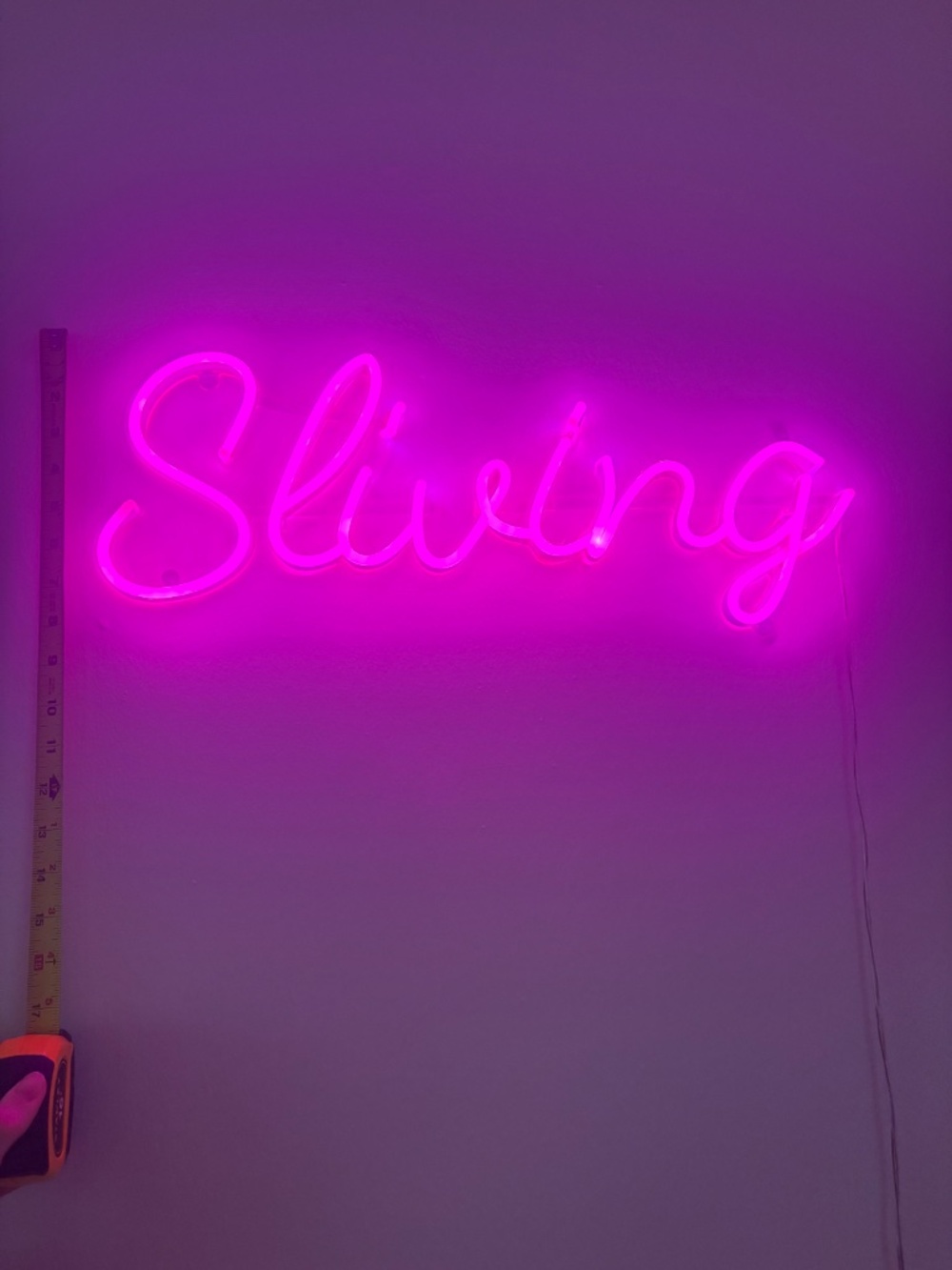 Custom ‘Sliving’ Neon Sign - Picture 2 of 3